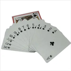 Goedkope Prijs Papieren Pokerkaart Dubbel Formaat Grote Lettertype Sublimatie Speelkaarten Voor De Lol