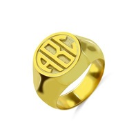 Herren Wolfram-Siegelring mit Gravur Personalisierter Schmuck mit Individueller Gravur Kleine Stückzahl Logo-Anpassung Fabrikfertigung