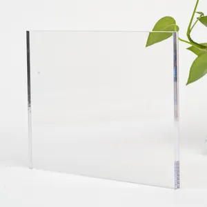 Şeffaf şeffaf pleksi-cam panel akrilik plaka vitrinin için 1220x2440mm çeşitli kalınlık 2mm-50mm akrilik levhalar