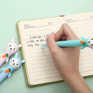 Gelstift mit Hasen- und Karottenmotiv, Weicher Cartoon 3D Gelstift, 36 Stifte pro Box - Product Image 2