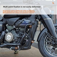 Nouveaux accessoires moto : Pare-chocs, dossier pliable, sacoche latérale en toile, sacoche de coffre arrière, barre de protection anti-chute pour Qianjiang Flash 400v2