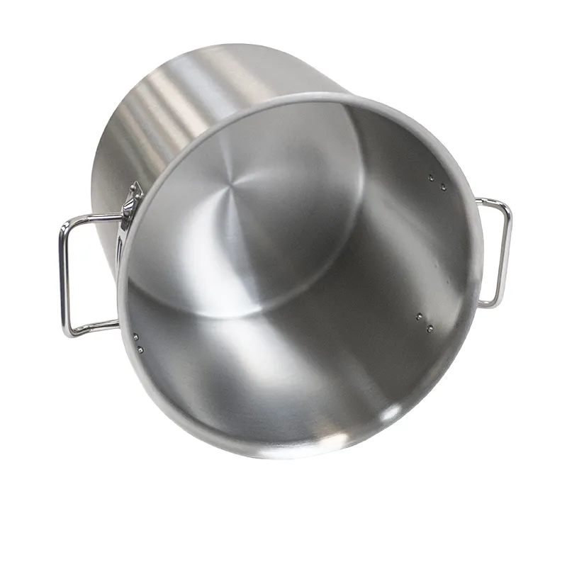 Good Quality large Thickened Straight stainless steel stockpot soup pot soup pail for restaurant or hotel