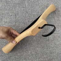 Cintres en bois de hêtre naturel, cintres pour vêtements, cintres en bois personnalisés avec logo