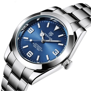 Montre mécanique automatique de luxe pour homme BENYAR 5177, verre, bracelet en acier inoxydable, 3 BAR, résistante à l'eau, luminescente - Product Image 1