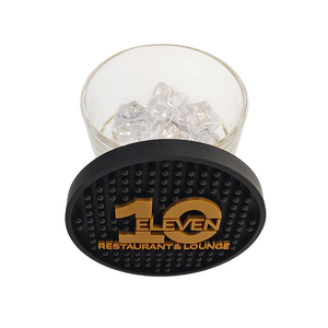 Personalized Silicone PVC Coaster Round Drink Cup Mat Non Slip Heat Resistant <b>Table</b> <b>Protector</b> Pad for Custom Logo - Product Image 4