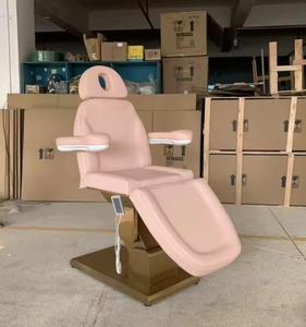 <span class=keywords><strong>Table</strong></span> <span class=keywords><strong>de</strong></span> <span class=keywords><strong>massage</strong></span> électrique pour salon <span class=keywords><strong>de</strong></span> beauté, base en acier inoxydable doré, vente chaude, prix bas - Product Image 3