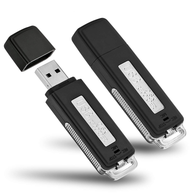 USB Flash Disk Digital Voice Recorder Mini Dictaphone WAV Audio Recorder Long Recording Over 70 Hours PQ131