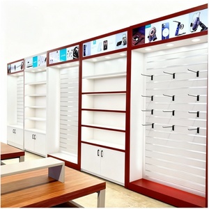 Decorazione personalizzata del negozio di <span class=keywords><strong>riparazione</strong></span> di <span class=keywords><strong>cellulari</strong></span> moderni scaffali per smartphone Mdf melamina lavello con ganci - Product Image 2