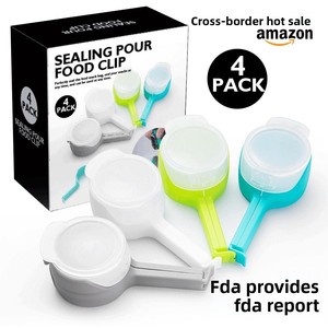 Clip Sellador Multifuncional Moderno y Minimalista para Conservar Alimentos, Sellador de Té a Prueba de Humedad, Dispensador de Snacks con Boquilla - Product Image 3