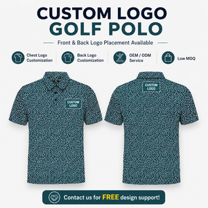 Polo de golf personnalisé pour homme, 92 % polyester, 8 % élasthanne, respirant, antimicrobien, UPF 50, marque privée, fournisseur OEM, en gros - Product Image 2
