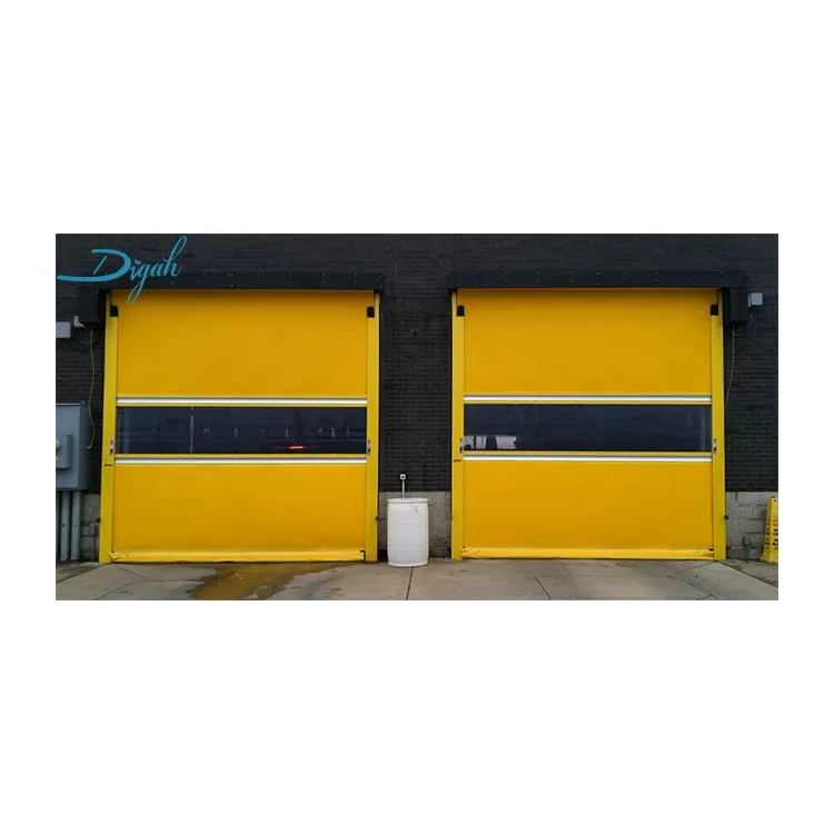 Commercial Rapid Shutters Automatic PVC Fast Door High Speed Fabric Roll Up Doors