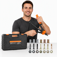 Kit d'outils de réparation réseau professionnel avec pince à sertir RJ45 RJ11 RJ12, testeur de câbles LAN, dénudeur de fils, étui rigide OEM