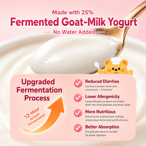 Bouchées de <span class=keywords><strong>yaourt</strong></span> lyophilisé pour chat aux 4 saveurs, avec <span class=keywords><strong>lait</strong></span> de chèvre fermenté et recette riche en viande - Product Image 4