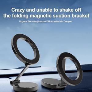 Support de téléphone magnétique universel pour voiture, rotation à 360 degrés, pliable, tableau de bord, support de téléphone portable, support de téléphone automobile - Product Image 4