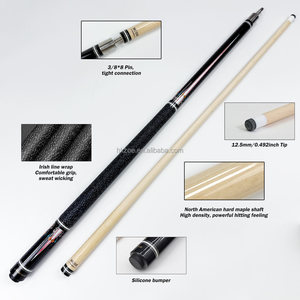 McDermott Z2 Series 58" Two-Piece Professional Pool Cue Carbon Fiber Shaft 12.5mm Low Deflection Tip 19oz Precise Shot - Product Image 4