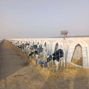 Buzağı ev gıda sınıfı açık çeliksiz arka yan havalandırma plastik buzağı Hutch - Product Image 2