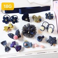 Best-seller Boîte cadeau de 18 pinces à cheveux en satin pour petites filles avec nœud papillon Princesse cravate à cheveux en tissu ruban