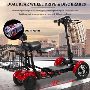 36V Four Wheel Two Seat <strong>Mobility</strong> <strong>Scooters</strong> Smart Kids <strong>Folding</strong> Electric <strong>Scooter</strong> for Adult - Product Image 2