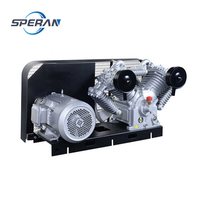 SPERAN 10 Hp 7.5Kw Compresseur d'air à plaque de base entraîné par courroie à piston électrique