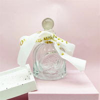 Bouteilles en verre d'huile de diffuseur de roseau d'aromathérapie en verre de luxe haut de gamme de 100ml
