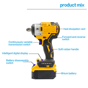 Rechargeable Brushless Drill & Hammer Tools Cordless Angle with Hard Case OEM Customizable - Product Image 4