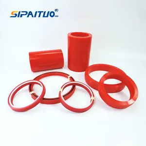 100% Virgin PTFE Pipe Bushing Semi-finished Tubes Carbon Filled PTFE Rod Black PTFE Rods