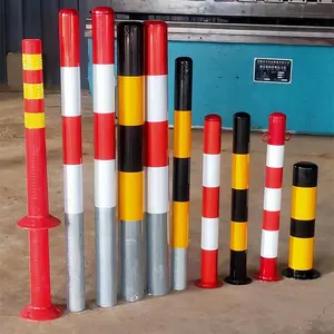 Traffic Warning Post Parking Barricade Cover Steel Warning Post In Outdoor