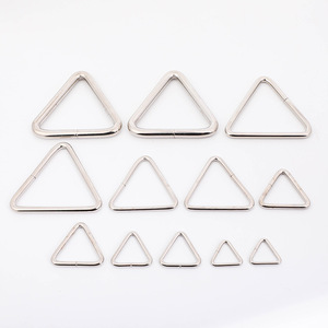Anillos de Hebilla Triangulares Metálicos para Accesorios de Prendas de Vestir, Herrajes de Ajuste de Conexión Duraderos, Forma Isósceles - Product Image 2