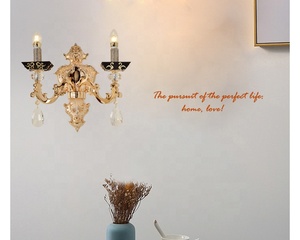 Châu Âu Nội Thất Khách Sạn Trang Trí Nội Thất Phòng Ngủ Phòng Khách Sang Trọng K9 Pha Lê Hành Lang Cạnh Giường Ngủ <span class=keywords><strong>Retro</strong></span> LED Đèn Tường - Product Image 3