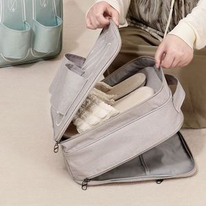 Wholesale Organizer Shoe Set <b>Bag</b> Waterproof <b>Storage</b> Shoe <b>Bag</b> With <b>Zipper</b> Portable Lager Capacity Shoes Dust <b>Bags</b> for Travel - Product Image 4