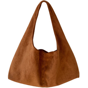 กระเป๋าโท้ทหนังกลับ สีน้ำตาลกาแฟ ความจุขนาดใหญ่ หัวเข็มขัดแม่เหล็ก กระเป๋าซิป ชุดลำลองประจำวัน ฤดูหนาว 2025 - Product Image 4