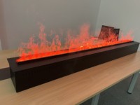 Cheminée électrique encastrable moderne SEFIRE 750mm 4D à vapeur de brume, télécommande, écologique, pour appartement, intérieur