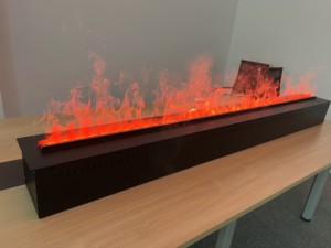 Custom 750mm 4D Vapor Steam Mist Modern Steel Electric Fireplace Insert Remote Control Eco-friendly Indoor Clean Water - Product Image 5