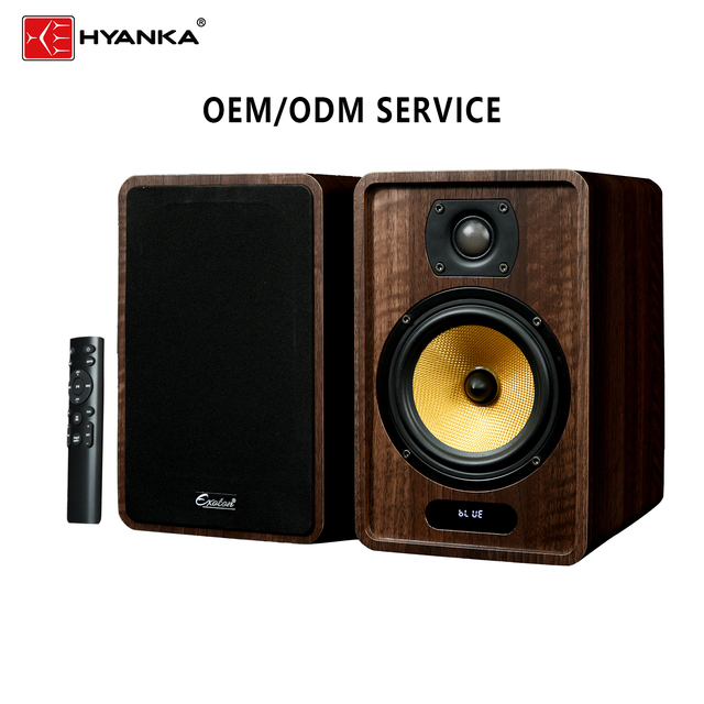 HYANKA KPB-306 5 Inch LoudSpeaker Hifi Home Audio Active Bookshelf 40W+40W Home Theater System Sound Desktop Speaker
