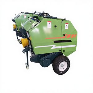 Achetez une presse à balles ronde pour tracteur agricole/machine à ensacher la paille de riz, presse à balles pour herbe humide et sèche - Product Image 1