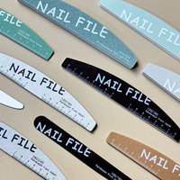 Vente en gros OEM Marque privée Professionnelles Limes à ongles double face 10 modèles différents 100/180 pour Salon et Kit de manucure DIY
