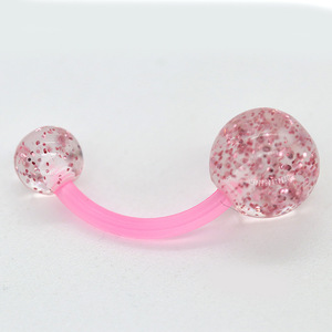 Acrylique boule en <span class=keywords><strong>plastique</strong></span> <span class=keywords><strong>nombril</strong></span> anneaux couleur bonbon brillant anneau incurvé pour les femmes <span class=keywords><strong>nombril</strong></span> <span class=keywords><strong>Piercing</strong></span> bijoux personnalité à la mode chaud - Product Image 5