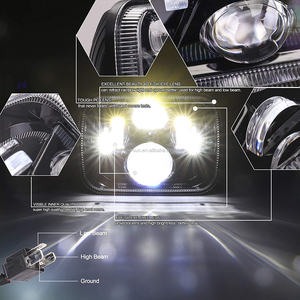 5x7 Led 헤드 라이트 프로젝터 1980-2002 이스즈 빠른 픽업 액세서리 이스즈 제미니 아미고 부품에 대한 직사각형 LED 조명 - Product Image 5