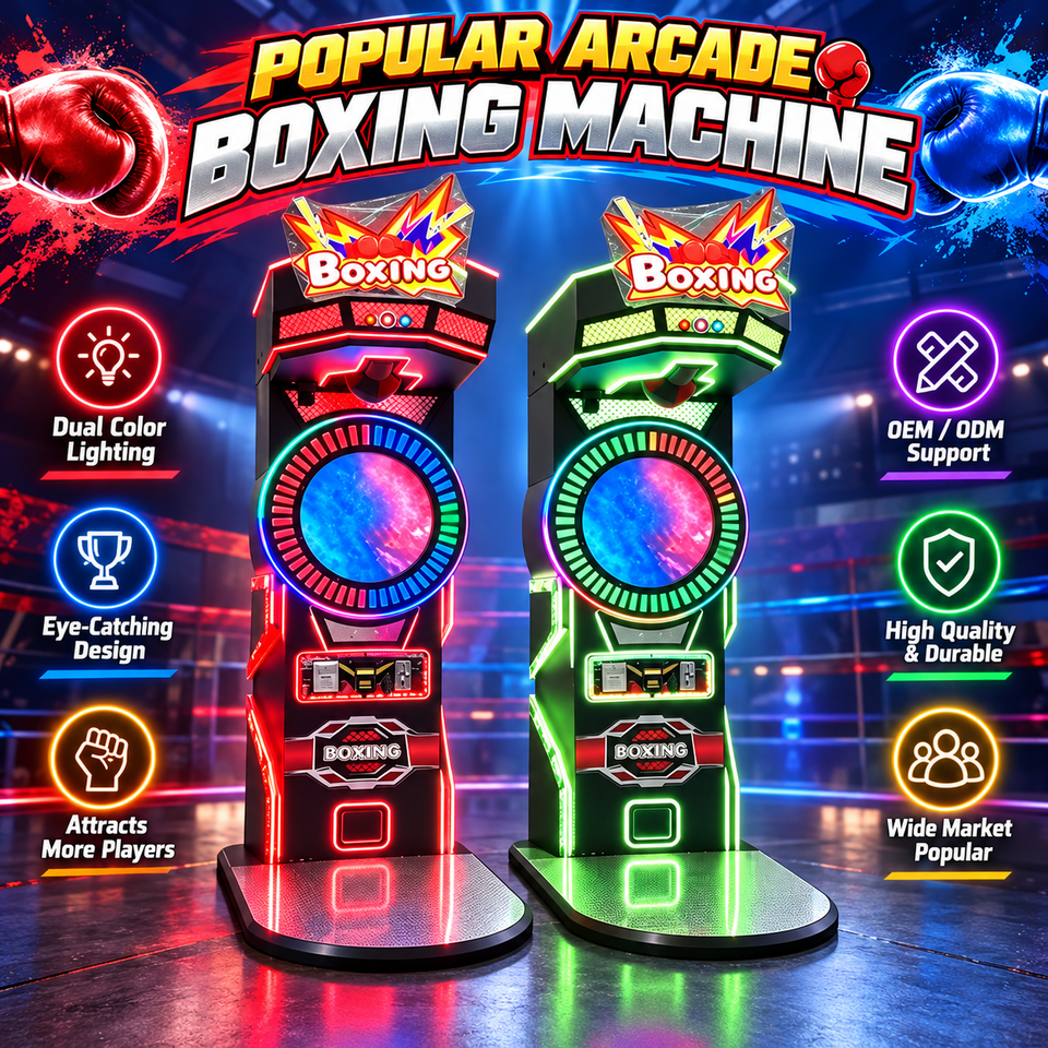 Commercial Arcade Punching Machine Boxing Strength Test Game Coin ...