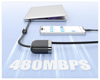 Câble de charge rapide USB-C rétractable populaire 240W, cordon de charge ultra-rapide pour smartphone et appareil USB-C