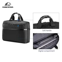 Sac pour ordinateur portable imperméable avec logo personnalisé, sac pour ordinateur noir, sac à main pour homme, sac d'affaires
