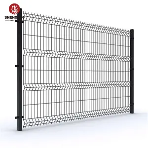 PVC Coated Welded Curved Wire Mesh Fence