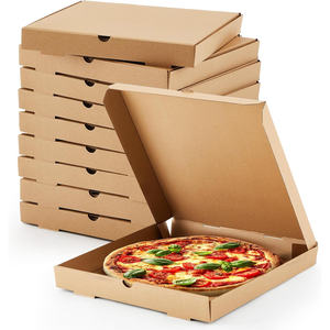 Custom Logo Eco-Friendly Corrugated Board Pizza <b>Box</b> with Magnetic Closure Recyclable for Pizza <b>Packing</b> - Product Image 1