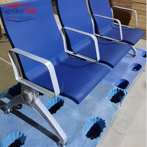 เก้าอี้พักคอยแบบชาร์จไฟได้สามที่นั่ง พร้อมโมดูล USBC คู่ สำหรับพื้นที่สาธารณะ สนามบิน โรงพยาบาล อาคารสำนักงาน - Product Image 5