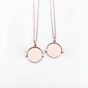 Rotación <span class=keywords><strong>Collar</strong></span> Spinner personalizado Collares De Acero Inoxidable Spinner <span class=keywords><strong>Collar</strong></span> Joyería Cadena cubana <span class=keywords><strong>Collar</strong></span> con logotipo personalizado - Product Image 2