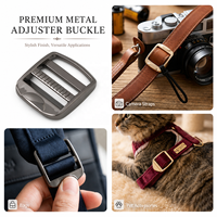Boucle de réglage robuste en métal antidérapante pour sangles de sac à dos, ceintures, appareils photo et accessoires