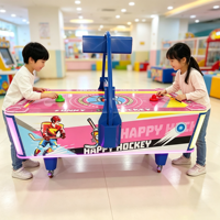 Meilleure Vente Nouvelle Machine de Jeu d'Arcade Électrique à Monnayeur pour 2 Joueurs, Surface Plate Robuste, Air Hockey Anglais