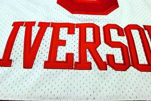 热销产品美国队旧风格复古篮球缝制球衣批发廉价阿伦艾弗森3球衣高档 - Product Image 5