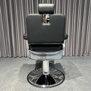 <span class=keywords><strong>Chaise</strong></span> <span class=keywords><strong>de</strong></span> barbier professionnelle <span class=keywords><strong>de</strong></span> haute qualité, entièrement noire, en cuir synthétique avec roulettes, <span class=keywords><strong>chaise</strong></span> <span class=keywords><strong>de</strong></span> coiffure pour barbier - Product Image 5