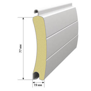 TOMA Lamella per Serranda Avvolgibile in Alluminio Riempita di Schiuma, Lamella Inferiore per Porta del Garage, <span class=keywords><strong>Sicurezza</strong></span> Radio - Product Image 1